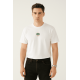 'Life Stream' Nakışlı, Erkek Regular Size Tshirt W 'Life Stream' Nakışlı, Erkek Regular Size Tshirt W