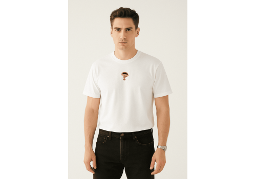 'Unknown' Nakışlı, Erkek Regular Size Tshirt W 'Unknown' Nakışlı, Erkek Regular Size Tshirt W