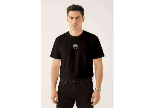 'Life Stream' Nakışlı, Erkek Regular Size Tshirt S 'Life Stream' Nakışlı, Erkek Regular Size Tshirt S