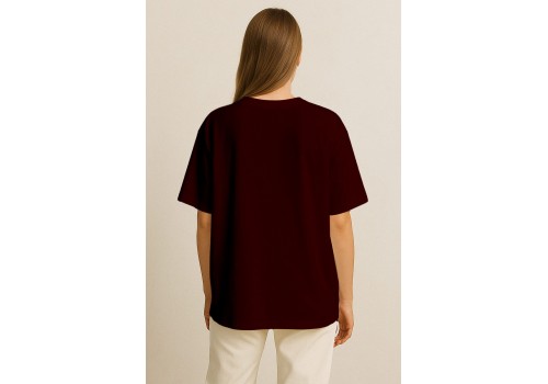 'Airbender' Nakışlı, Kadın Oversize Tshirt Bo 'Airbender' Nakışlı, Kadın Oversize Tshirt Bo