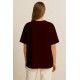 'Airbender' Nakışlı, Kadın Oversize Tshirt Bo 'Airbender' Nakışlı, Kadın Oversize Tshirt Bo