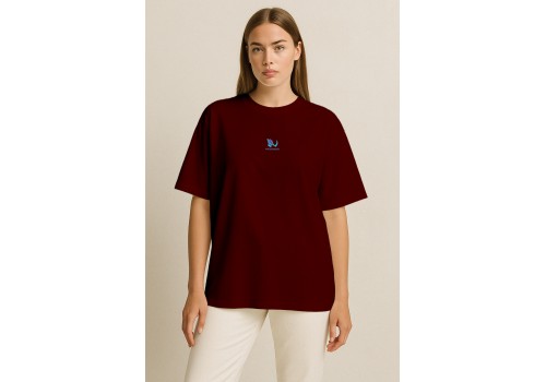 'Airbender' Nakışlı, Kadın Oversize Tshirt Bo 'Airbender' Nakışlı, Kadın Oversize Tshirt Bo