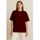 'Airbender' Nakışlı, Kadın Oversize Tshirt Bo 'Airbender' Nakışlı, Kadın Oversize Tshirt Bo