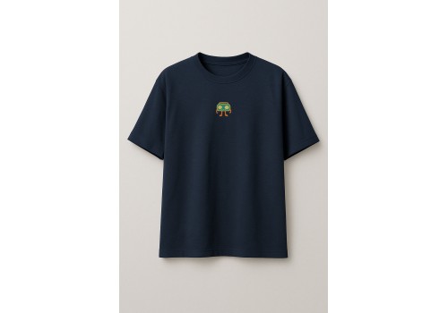 'Life Stream' Nakışlı, Kadın Oversize Tshirt Lac 'Life Stream' Nakışlı, Kadın Oversize Tshirt Lac