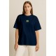 'Life Stream' Nakışlı, Kadın Oversize Tshirt Lac 'Life Stream' Nakışlı, Kadın Oversize Tshirt Lac