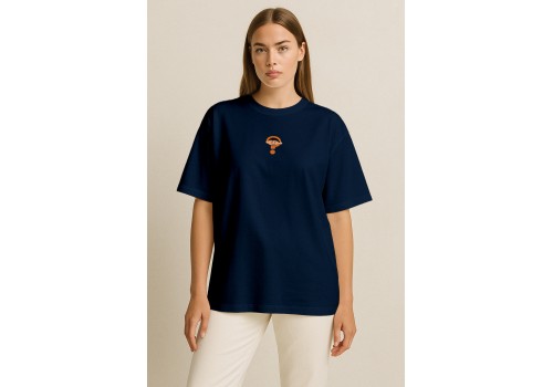 'Unknown Origin' Nakışlı, Kadın Oversize Tshirt Lac 'Unknown Origin' Nakışlı, Kadın Oversize Tshirt Lac