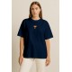 'Unknown Origin' Nakışlı, Kadın Oversize Tshirt Lac 'Unknown Origin' Nakışlı, Kadın Oversize Tshirt Lac