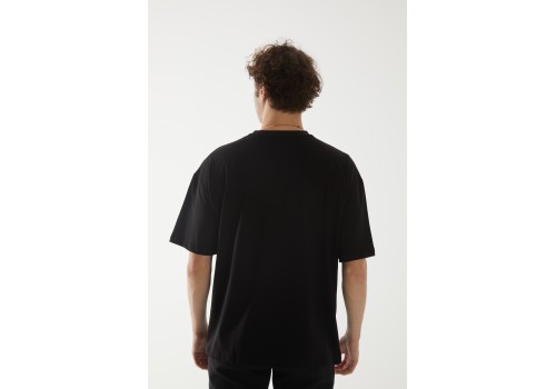 'Wrap Star ' Nakışlı, Erkek Yarım Oversize Tshirt S 'Wrap Star ' Nakışlı, Erkek Yarım Oversize Tshirt S