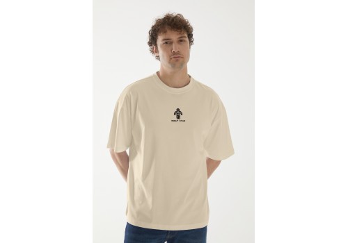 'Wrap Star' Nakışlı, Erkek Yarım Oversize Tshirt BJ 'Wrap Star' Nakışlı, Erkek Yarım Oversize Tshirt BJ
